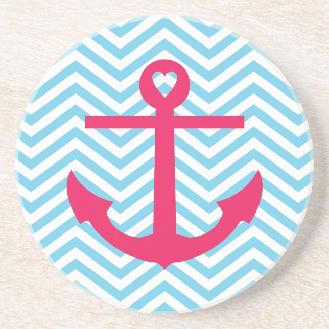 Heart Anchor Coaster (Front)
