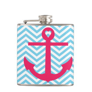 Heart Anchor Flask