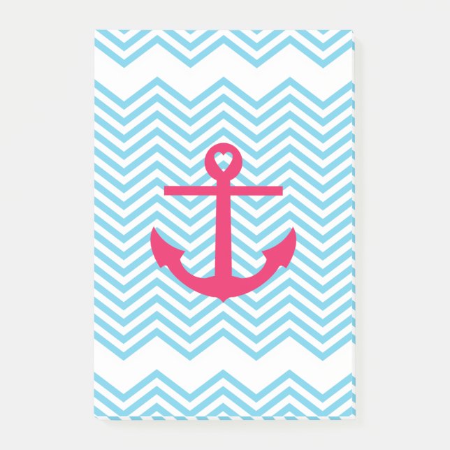 Heart Anchor Post-It Notes (Front)