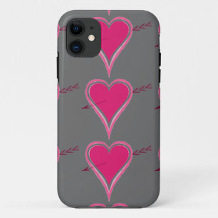 Heart And Arrow-Red iPhone 11 Case