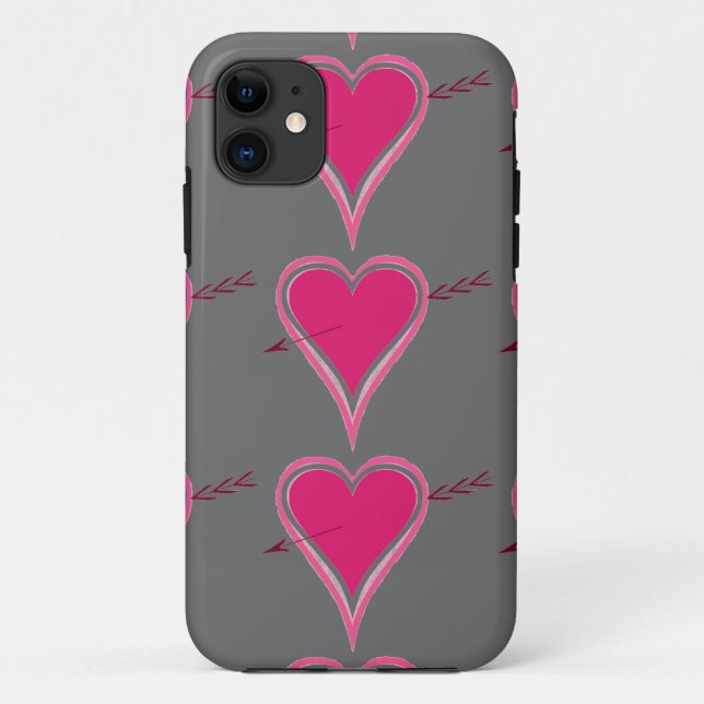 Heart And Arrow-Red Case-Mate iPhone Case (Back)