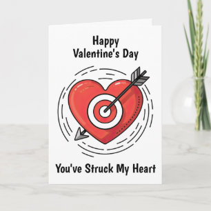 Heart and Arrow Valentine's Day Card