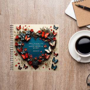 Heart and Butterfly Spend Time With Jesus Journal