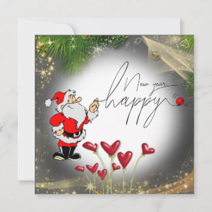 Heart and Dad N flat greeting card
