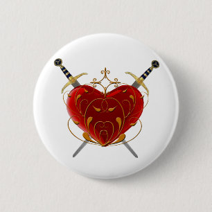 Heart And Daggers Button