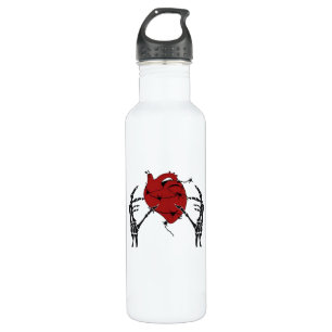 Heart And Hands - Skeleton Heart Hands  710 Ml Water Bottle