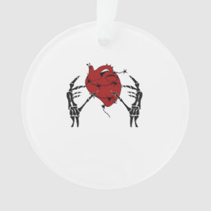 Heart And Hands Skeleton Heart Hands Soft Ornament