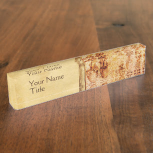 Heart And Its Blood Vessels ,Medical Parchment Nameplate