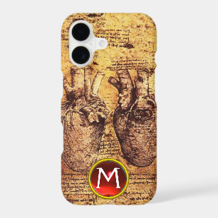 Heart And Its Blood Vessels Parchment Gem Monogram