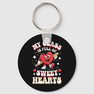 Heart And Pencil my Cl Is Full Of Sweethearts' Key Ring