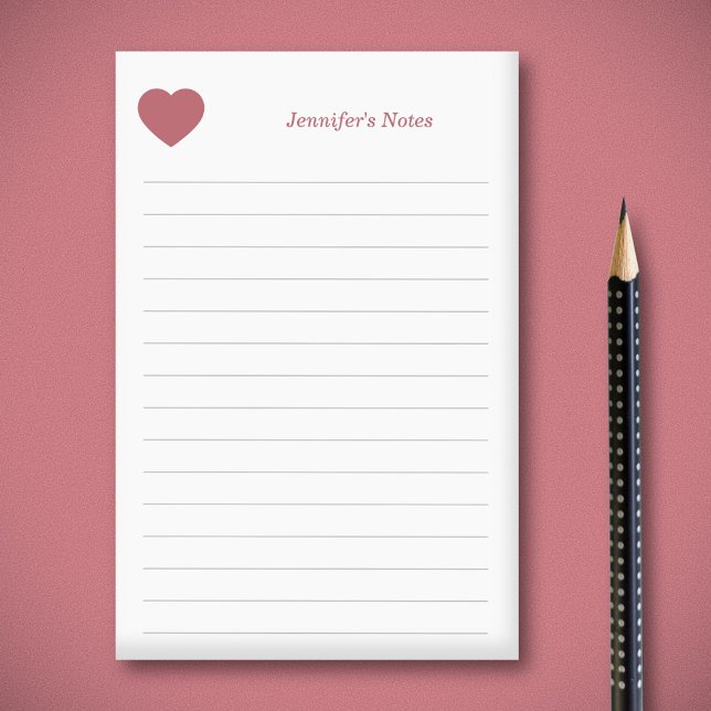 Heart and Red Post-it Notes (Heart and Red Post-it Notes)