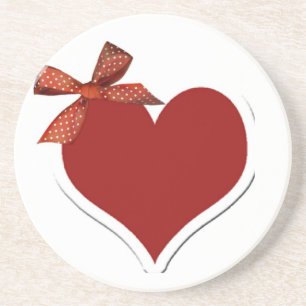 Heart and Ribbon Coaster