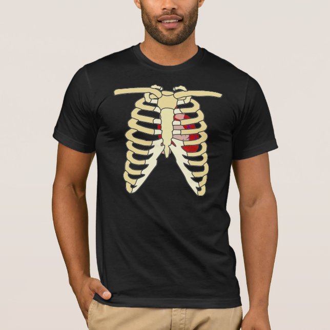 Heart and Ribs T-Shirt (Front)