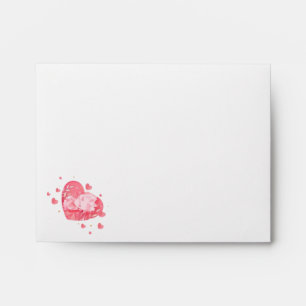 Heart and roses envelope