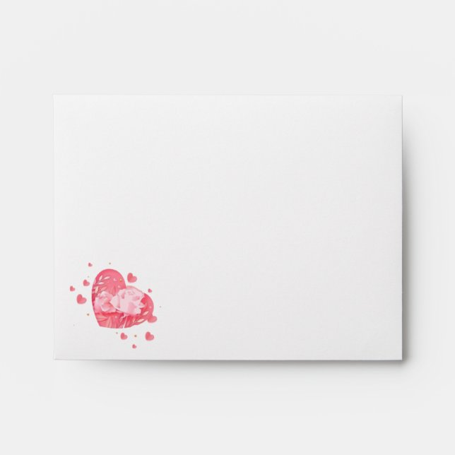 Heart and roses envelope (Front)
