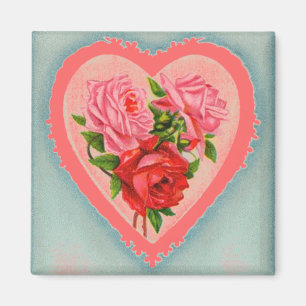 Heart and Roses Magnet