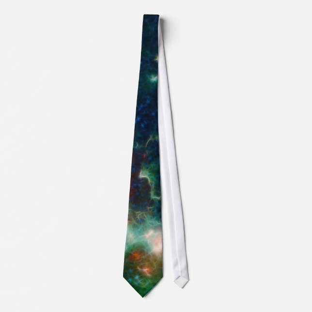 Heart And Soul Nebula NASA Infrared photo Tie (Front)