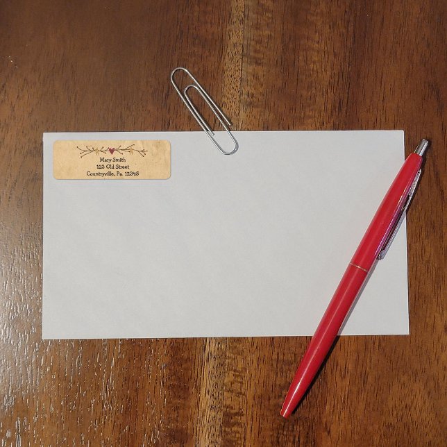 Heart And Stars Address Label Return Address Label (Creator Uploaded)