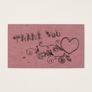 Heart and swirl thank you