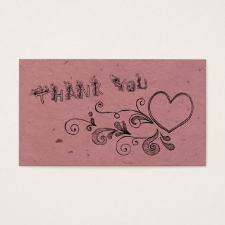 Heart and swirl thank you