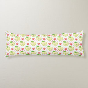 Heart Apples with Pink Polka Dots And Hearts Body Cushion