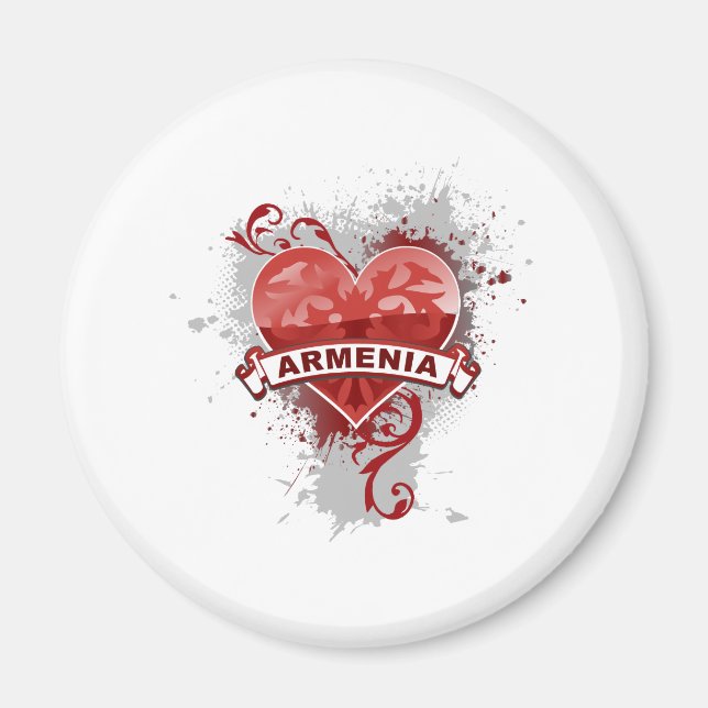 Heart Armenia Magnet (Front)