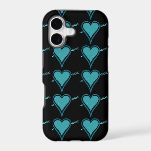 Heart & Arrow-Navy-Teal
