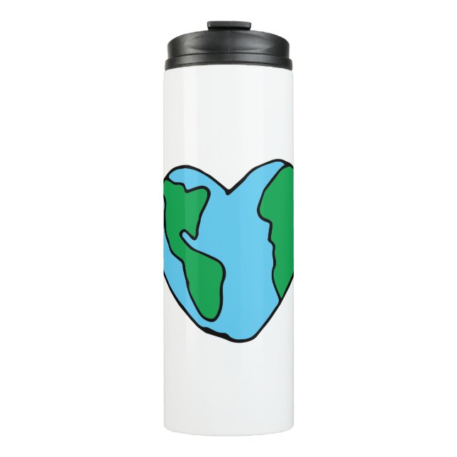 Heart Art World Ecofriendly Icon Happy Earth Clipa Thermal Tumbler (Front)