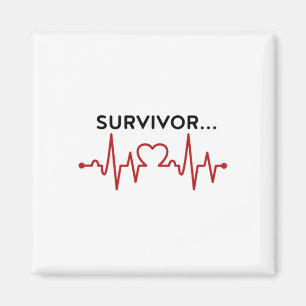 Heart Attack Survivor Gifts Survivor Hearts Diseas Magnet