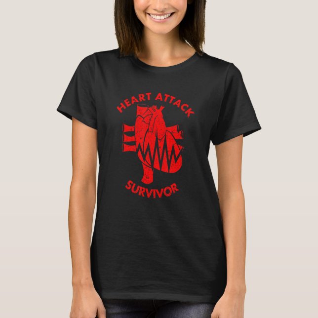 Heart Attack Survivor T-Shirt (Front)