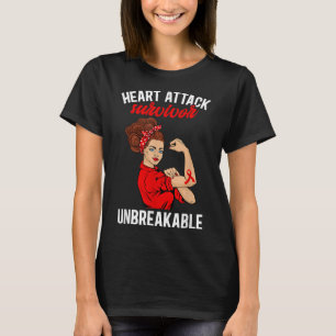 Heart Attack Survivor Unbreakable Heart Attack Awa T-Shirt
