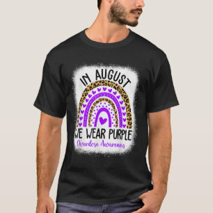 Heart August We Wear Purple Overdose Awareness Fun T-Shirt