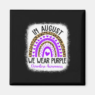 Heart August We Wear Purple Overdose Awareness Gif Magnet