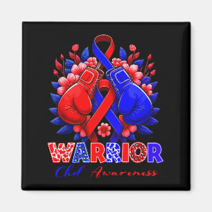 Heart Awareness Chd Congenital Heart Warrior In Fe Magnet