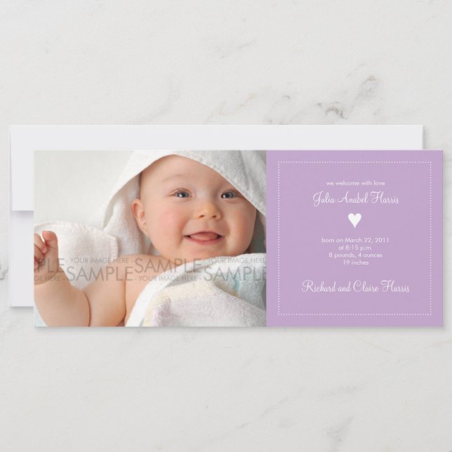 Heart • Baby Announcement (Front)