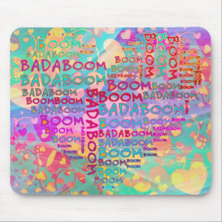 Heart Badaboom | heart pattern Mouse Pad
