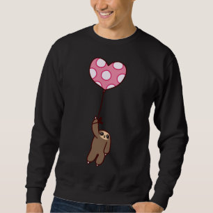 Heart Balloon Sloth Sweatshirt