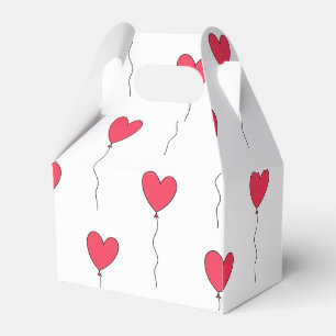 Heart Balloons Favour Box