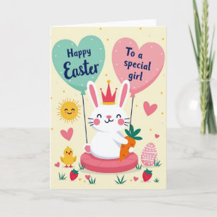Heart Balloons Happy Spring Card