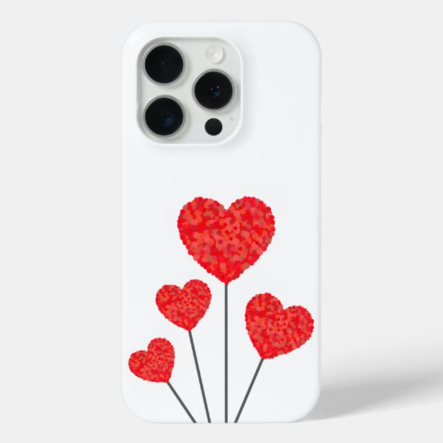 Heart Balloons Illustration Design Case-Mate iPhone Case (Back)