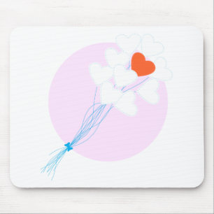 Heart Balloons Mouse Pad