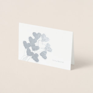 Heart Balloons Stationery Foil Card