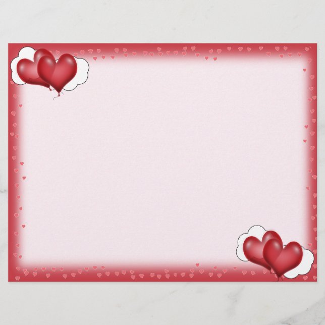 Heart Balloons With Little Hearts Flyer (Front)