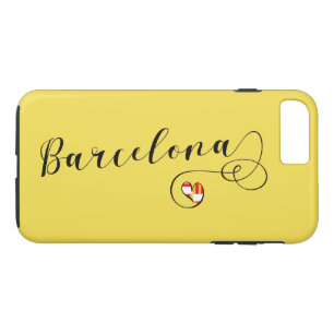 Heart Barcelona Cell Phone Case, Catalonia iPhone 8 Plus/7 Plus Case