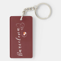Heart Barcelona Keyring, Catelonia