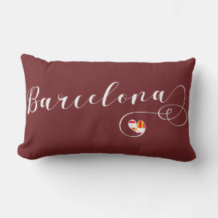 Heart Barcelona Pillow, Catalan Lumbar Cushion