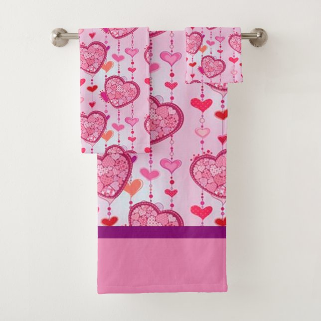 Heart Bath Towel Set (Insitu)