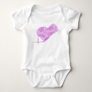 Heart_Beat Baby Bodysuit