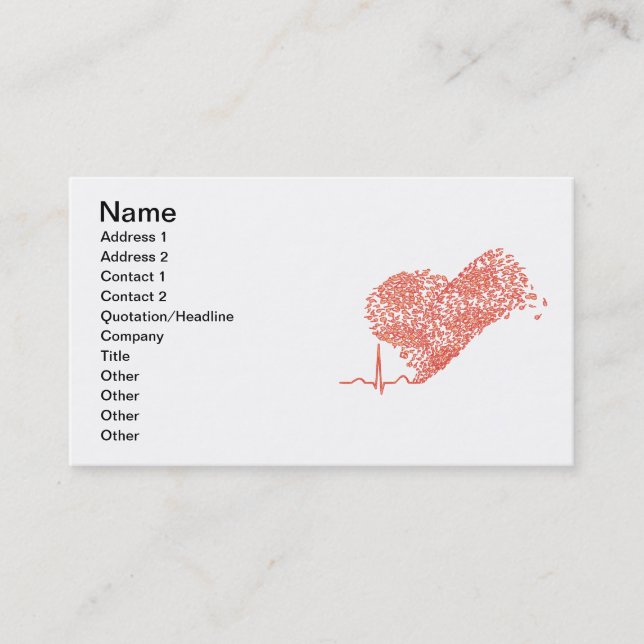 Heart_Beat Business Card (Front)
