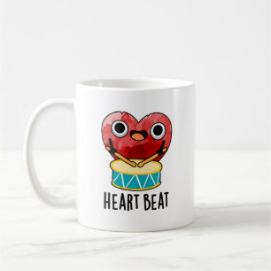 Heart Beat Funny Heart Drummer Pun Coffee Mug